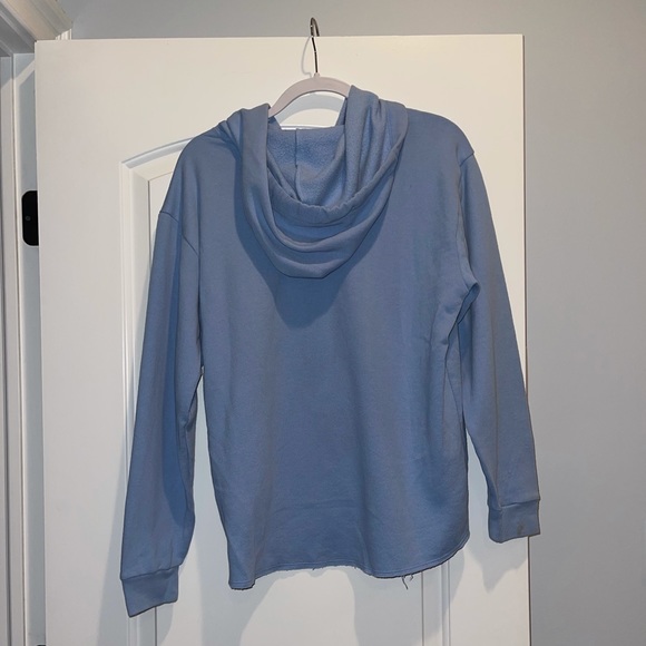 Victoria’s Secret PINK periwinkle hoodie pull over sweatshirt - Picture 2 of 4